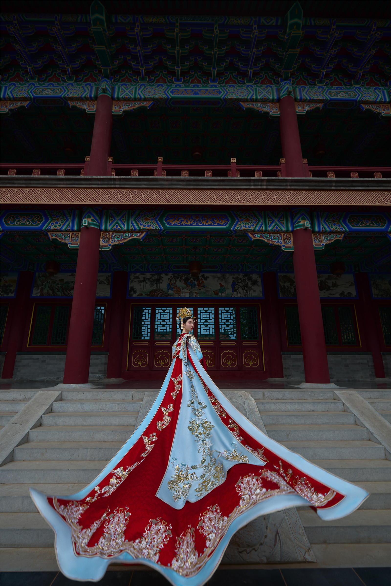 北京婚纱照【大明风华】凤冠霞帔婚纱照 大气的外景婚纱摄影