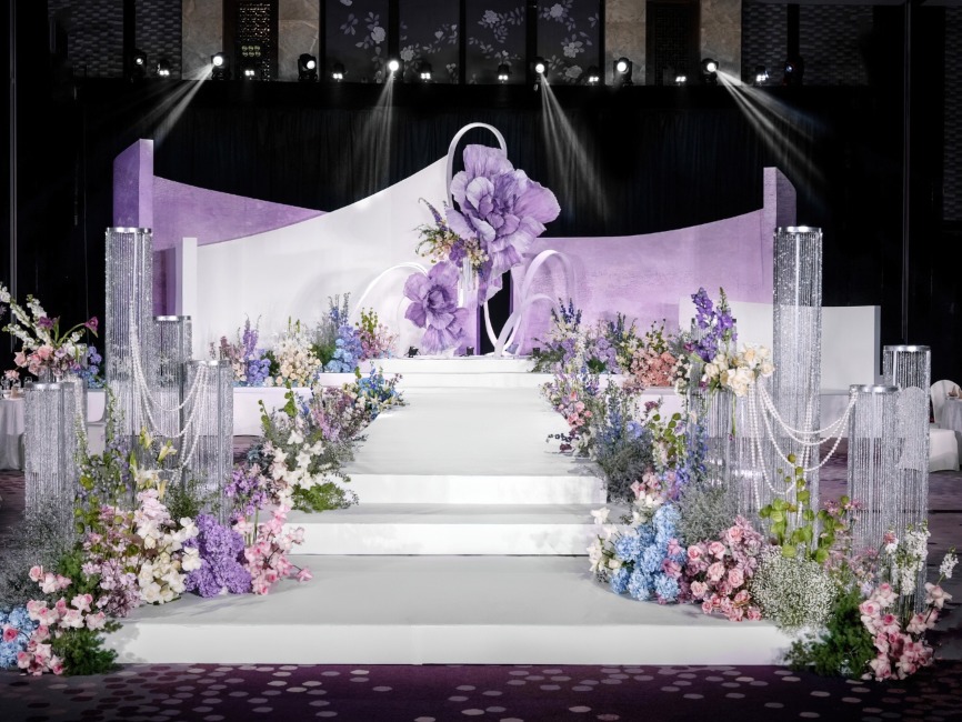 紫色系花朵婚礼