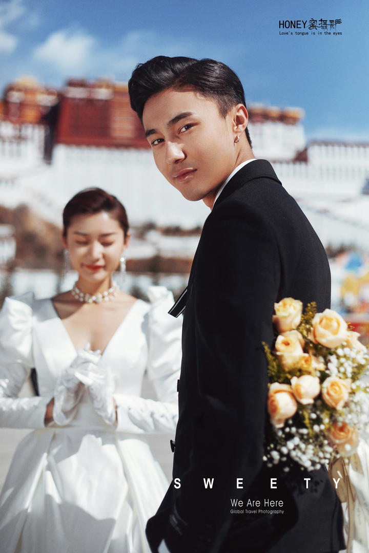西藏婚纱照之布达拉宫主题婚纱摄影 怦然心动-蜜摄影