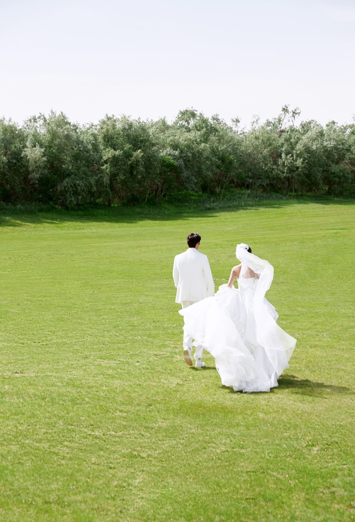 草坪森系婚纱照 氛围感满满